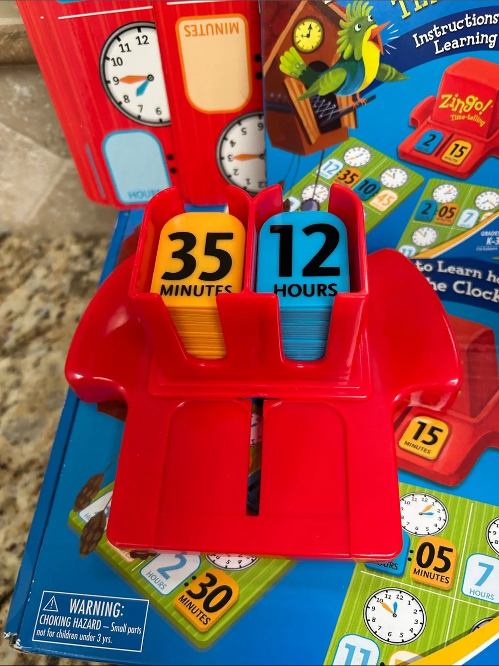 ThinkFun Zingo! Time-telling Game - Red